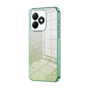 For Honor X60i Gradient Glitter Powder Electroplated Phone Case(Green)