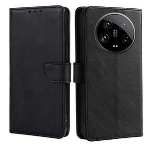 For Xiaomi 14 Ultra Calf Texture Buckle Flip Leather Phone Case(Black)