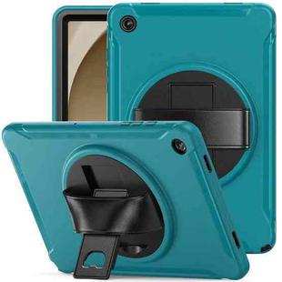 For Samsung Galaxy Tab A9+ / X210 Spider Wheel Silicone Hybrid PC Tablet Case(Blue)