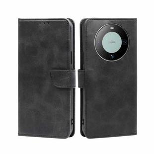 For Huawei Mate 60 Calf Texture Buckle Flip Leather Phone Case(Black)