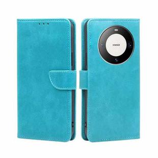 For Huawei Mate 60 Pro / Pro+ Calf Texture Buckle Flip Leather Phone Case(Light Blue)