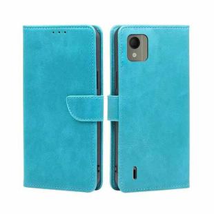 For Nokia C110 4G Calf Texture Buckle Flip Leather Phone Case(Light Blue)