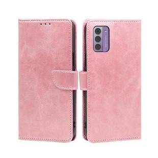 For Nokia G42 5G Calf Texture Buckle Flip Leather Phone Case(Rose Gold)