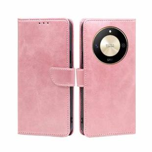 For Honor X50 5G Calf Texture Buckle Flip Leather Phone Case(Rose Gold)