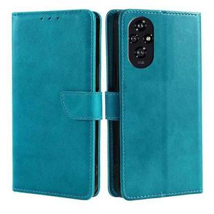 For Honor 200 5G Calf Texture Buckle Flip Leather Phone Case(Light Blue)