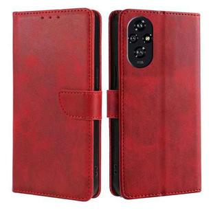 For Honor 200 5G Calf Texture Buckle Flip Leather Phone Case(Red)