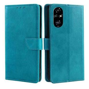 For Honor 200 Pro 5G Calf Texture Buckle Flip Leather Phone Case(Light Blue)