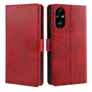 For Honor 200 Pro 5G Calf Texture Buckle Flip Leather Phone Case(Red)