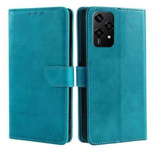 For Honor 200 Lite 5G Global Calf Texture Buckle Flip Leather Phone Case(Light Blue)