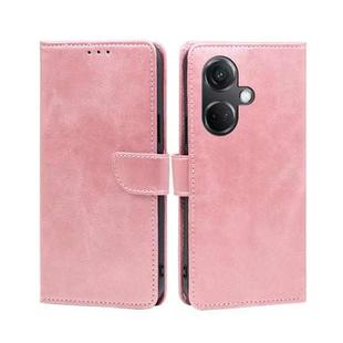 For OnePlus Nord CE 3 5G Calf Texture Buckle Flip Leather Phone Case(Rose Gold)