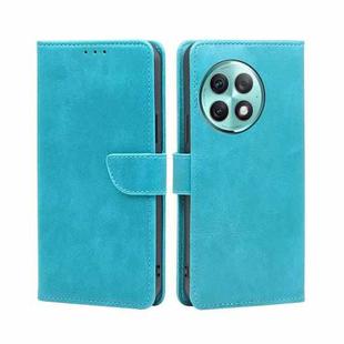 For OnePlus Ace 2 Pro Calf Texture Buckle Flip Leather Phone Case(Light Blue)