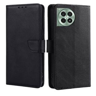 For OnePlus Ace 3 Pro 5G Calf Texture Buckle Flip Leather Phone Case(Black)