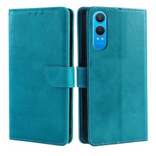 For OnePlus Nord CE 4 Lite 5G Calf Texture Buckle Flip Leather Phone Case(Light Blue)