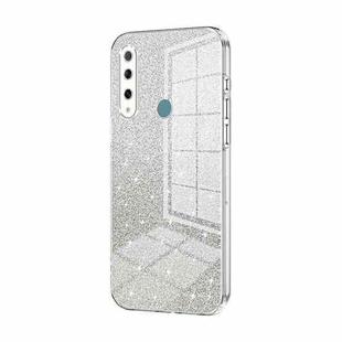 For Huawei Enjoy 10 Plus / P Smart Z Gradient Glitter Powder Electroplated Phone Case(Transparent)