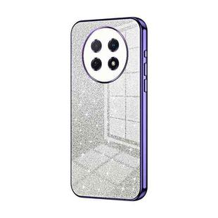 For Huawei Enjoy 60X / nova Y91 Gradient Glitter Powder Electroplated Phone Case(Purple)