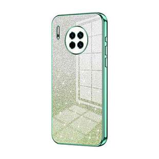 For Huawei Mate 30 Gradient Glitter Powder Electroplated Phone Case(Green)