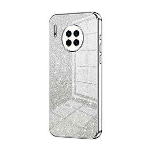 For Huawei Mate 30 Gradient Glitter Powder Electroplated Phone Case(Silver)