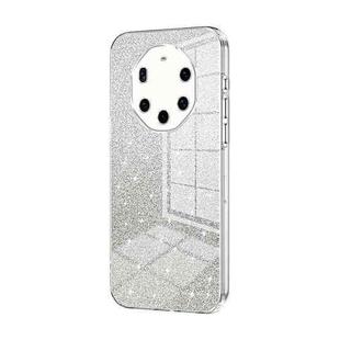 For Huawei Mate 40 RS  Gradient Glitter Powder Electroplated Phone Case(Transparent)