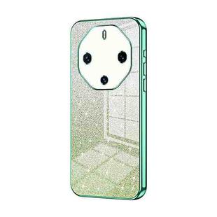 For Huawei Mate 60 RS Ultimate Gradient Glitter Powder Electroplated Phone Case(Green)