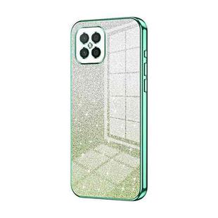 For Huawei nova 8 SE / Honor Play 5 5G Gradient Glitter Powder Electroplated Phone Case(Green)