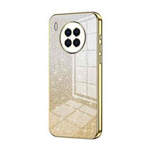 For Huawei nova 8i / Honor 50 Lite Gradient Glitter Powder Electroplated Phone Case(Gold)