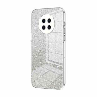 For Huawei nova 8i / Honor 50 Lite Gradient Glitter Powder Electroplated Phone Case(Transparent)