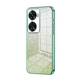 For Huawei nova 11 SE Gradient Glitter Powder Electroplated Phone Case(Green)