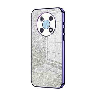 For Huawei nova Y90 / Enjoy 50 Pro Gradient Glitter Powder Electroplated Phone Case(Purple)