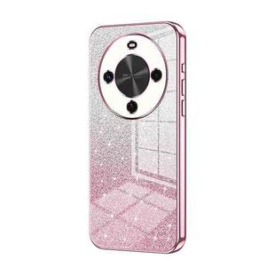 For Huawei Maimang 30 Gradient Glitter Powder Electroplated Phone Case(Pink)