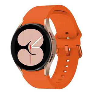 For Samsung Galaxy Watch 6 / 6 Classic Colorful Buckle Silicone Sport Watch Band(Orange)