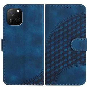For Huawei Maimang A20 YX0060 Elephant Head Embossed Phone Leather Case with Lanyard(Royal Blue)