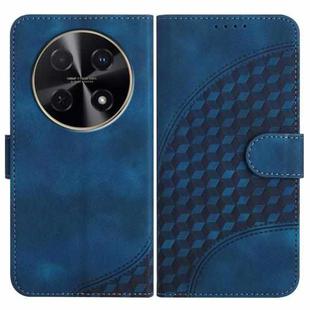 For Huawei nova 12i Elephant Head Embossed Phone Leather Case with Lanyard(Royal Blue)