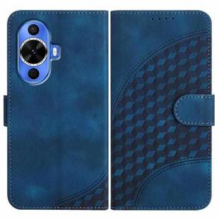 For Huawei nova 12s Elephant Head Embossed Phone Leather Case with Lanyard(Royal Blue)