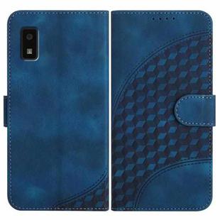 For Sharp Aquos wish YX0060 Elephant Head Embossed Phone Leather Case with Lanyard(Royal Blue)