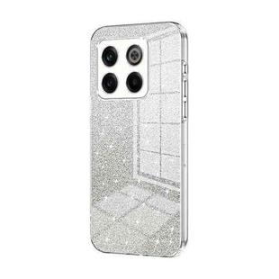 For OnePlus 10T / Ace Pro Gradient Glitter Powder Electroplated Phone Case(Transparent)