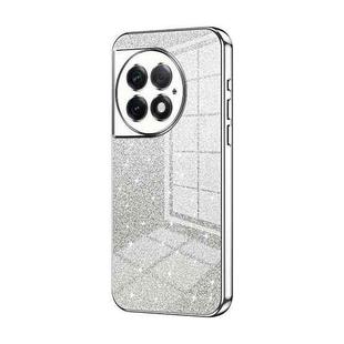 For OnePlus Ace 2 Pro Gradient Glitter Powder Electroplated Phone Case(Silver)