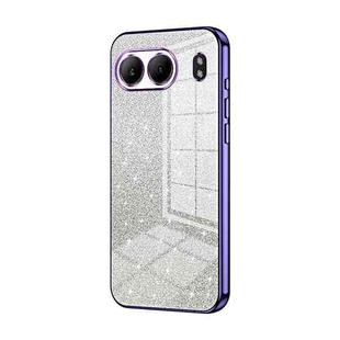 For OnePlus Nord 4 Gradient Glitter Powder Electroplated Phone Case(Purple)