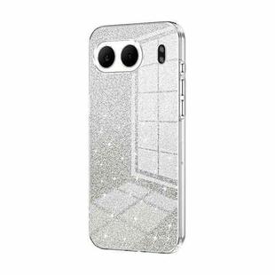 For OnePlus Nord 4 Gradient Glitter Powder Electroplated Phone Case(Transparent)