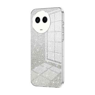 For Realme 11 / Narzo 60 Gradient Glitter Powder Electroplated Phone Case(Transparent)