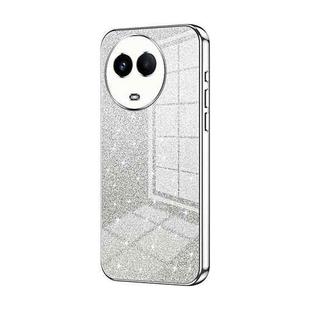 For Realme 11 / Narzo 60 Gradient Glitter Powder Electroplated Phone Case(Silver)