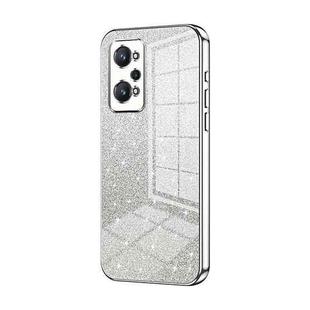 For Realme GT Neo2 / GT2 Gradient Glitter Powder Electroplated Phone Case(Silver)
