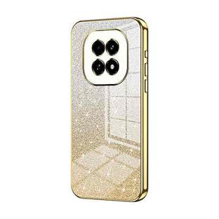 For Realme V60 Gradient Glitter Powder Electroplated Phone Case(Gold)