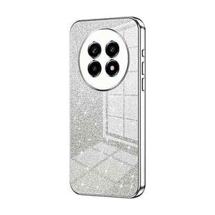 For Realme 13 Pro Gradient Glitter Powder Electroplated Phone Case(Silver)