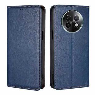 For Realme 13 Pro 5G Gloss Oil Solid Color Magnetic Leather Phone Case(Blue)