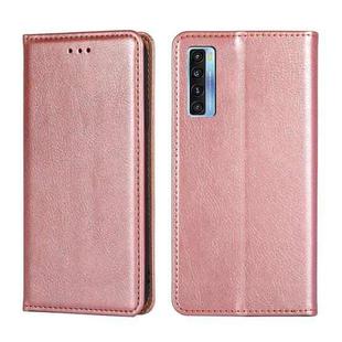 For TCL 20s / 20 5G / 20L / 20L+ Gloss Oil Solid Color Magnetic Leather Phone Case(Rose Gold)