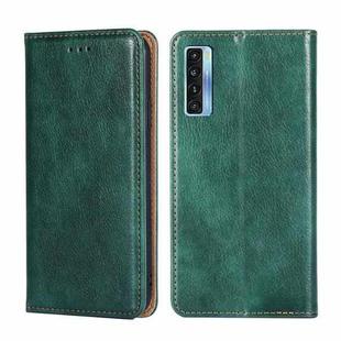 For TCL 20s / 20 5G / 20L / 20L+ Gloss Oil Solid Color Magnetic Leather Phone Case(Green)