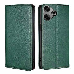 For Tecno Pova 6 Pro 5G Gloss Oil Solid Color Magnetic Leather Phone Case(Green)