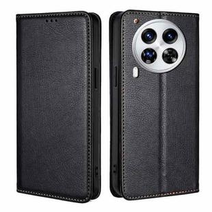 For Tecno Camon 30 Premier 5G Gloss Oil Solid Color Magnetic Leather Phone Case(Black)