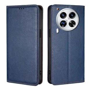 For Tecno Camon 30 Premier 5G Gloss Oil Solid Color Magnetic Leather Phone Case(Blue)