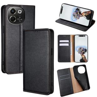 For Tecno Pova 6 Neo 5G Gloss Oil Solid Color Magnetic Leather Phone Case(Black)